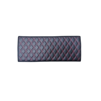 Covoras tunel imitatie piele negru cusatura rosie 25x60cm