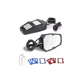 Set 2 oglinzi universale  compatibile UTV sau Maverick X3 cu proiectoare  