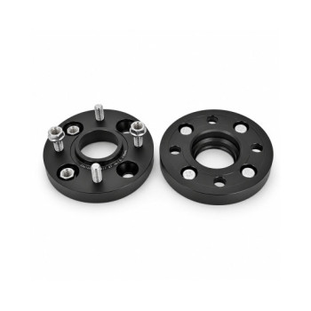 Distantier janta auto 20 mm 4x108 centrare 63.3 prindere dubla cu 4 prezoane incluse negru