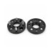 Distantier janta auto 20 mm 4x108 centrare 63.3 prindere dubla cu 4 prezoane incluse negru
