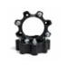 Distantier ATV 50 mm 4x136 centrare 120 cu 8 piulite M10x1.25 set 2 bucati aluminiu forjat negru