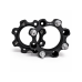 Distantier ATV 50 mm 4x136 centrare 120 cu 8 piulite M12x1.5 set 2 bucati aluminiu forjat negru