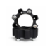 Distantier ATV 50 mm 4x136 centrare 120 cu 8 piulite M12x1.5 set 2 bucati aluminiu forjat negru