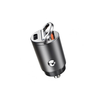 Mufa incaricator auto mini cu Quick Charge USB QC4.0 100W si PD30W  