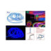 Neon decor auto flexibil 5 metri 12V rosu sau albastru iluminare ambientala