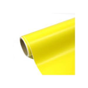 Folie auto caroserie autocolant PET Premium cu tehnologie de eliminare a bulelor galben lamaie 1mx1,52m
