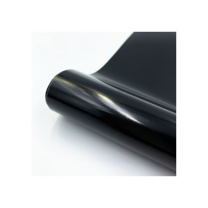 Folie auto caroserie autocolant PET Premium cu tehnologie de eliminare a bulelor negru lucios 1mx1,52m