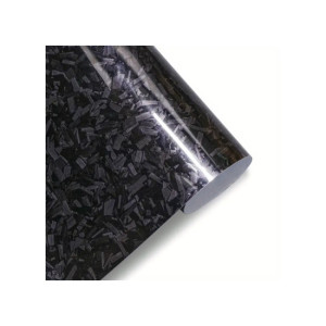 Folie auto autocolant Pet Premium carbon forjat lucios 1.52m x 1m cu tehnologie eliminare bule