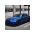 Folie auto autocolant PET premium albastru satinat crom mat 1x1.52m Folie auto autocolant PET premium albastru satinat crom mat 1x1.52m