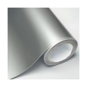 Folie auto autocolant PVC argintiu 1.52m x 1m