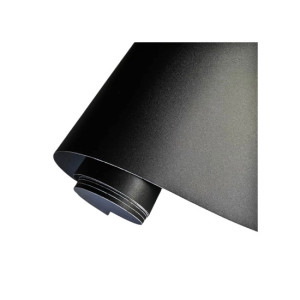 Folie auto autocolant PVC negru mat 1.52m x 1m cu tehnologie eliminare bule