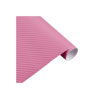 Rola folie carbon 3D culoare Roz latime 1.27mx30m Rola folie carbon 3D culoare Roz latime 1.27mx30m
