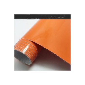 Folie auto Portocaliu lucios PREMIUM 1.52mx1m Folie auto Portocaliu lucios PREMIUM 1.52mx1m