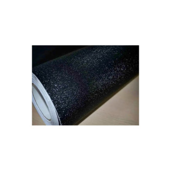 Folie auto Negru cu efect de sclipici cu tehnologie de eliminare a bulelor 1.5mx1m