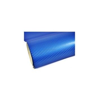 Rola folie carbon Albastru 5D (imitatie albastru lacuit) 1,5x20m