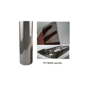 Rola folie protectie faruri stopuri TPH fumurie premium VLT 70% 10 m x 60 cm auto regenerabila anti zgarieturi