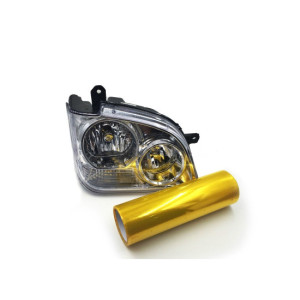Rola folie galbena protectie faruri si stopuri 60cmx8m