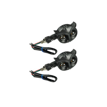 Semnalizare moto 12V cu functie lumina de zi alba si semnalizare galbena