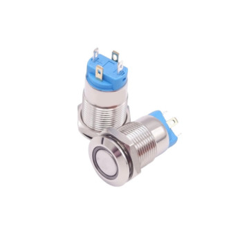 Buton din aluminiu 12V ,12mm