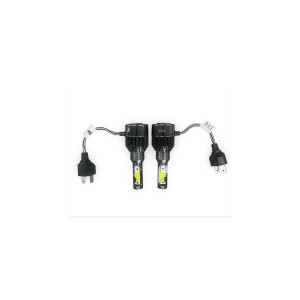 Set Bec H4 2 faze cu LED 30W - 4800 lumen 6000k  12-24V 