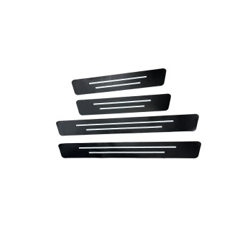 Set  abtibild  protectie praguri interior culoare carbon  
