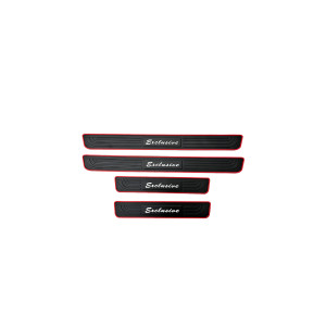 Set 4 ornamente protectie praguri  din cauciuc compatibil Logan III  