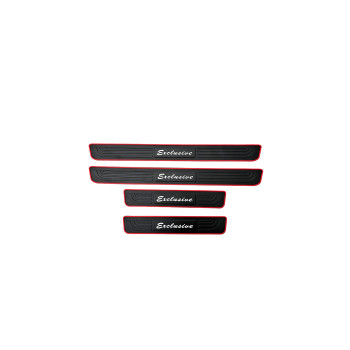 Set 4 ornamente protectie praguri  din cauciuc  