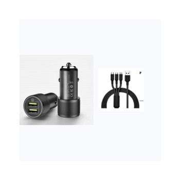 Inc?rc?tor auto 4,8A cu 3 porturi, compatibil 12/24V  