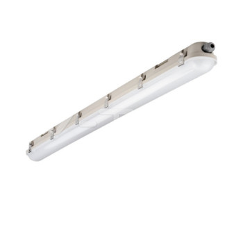 Lampa LED Rezistenta la Apa Seria M 1200mm 36W 4000K Milky Cover SS Clip 120 lm/W