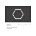 Set lumini LED hexagonale auto 42W 6000K alb rece compatibil garaj atelier Set lumini LED hexagonale auto 42W 6000K alb rece compatibil garaj atelier