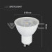 Reflector LED Cip SAMSUNG GU5.3 6.5W MR16 Plastic ?ncre?it 38` 3000K Reflector LED Cip SAMSUNG GU5.3 6.5W MR16 Plastic ?ncre?it 38` 3000K