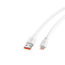 Cablu USB la Lightning pentru iPhone, 120W, 6A, incarcare ultra-rapida, alb