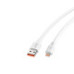 Cablu USB la Lightning pentru iPhone, 120W, 6A, incarcare ultra-rapida, alb