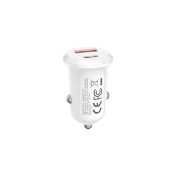 Incarcator auto mini USB 30W USB Type-C si USB-A Incarcator auto mini USB 30W USB Type-C si USB-A