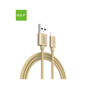 Cablu USB Micro fast charge auriu Golf