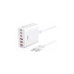 Incarcator retea cu cablaj 1.5m XO 75W ,6 USB 3USB-A / 3USB-C Incarcator retea cu cablaj 1.5m XO 75W ,6 USB 3USB-A / 3USB-C