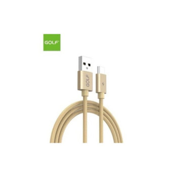 Cablu USB Type C fast charge auriu Golf
