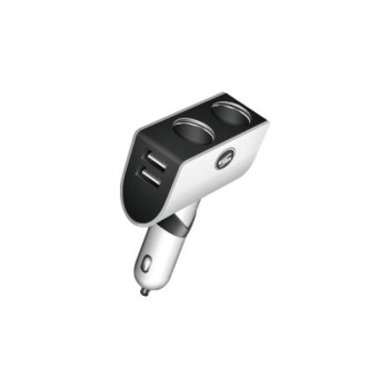 Incarcator auto 2xUSB 3.1A max cu dubla priza bricheta 12V 24V universal Incarcator auto 2xUSB 3.1A max cu dubla priza bricheta 12V 24V universal
