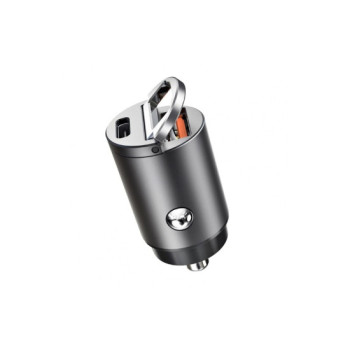 Incarcator auto mini Quick Charge QC4.0 100W si PD30W USB metal compatibil 12V 24V Incarcator auto mini Quick Charge QC4.0 100W si PD30W USB metal compatibil 12V 24V