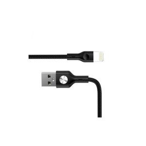 Cablu auto USB la Lightning 1m incarcare rapida 3A negru