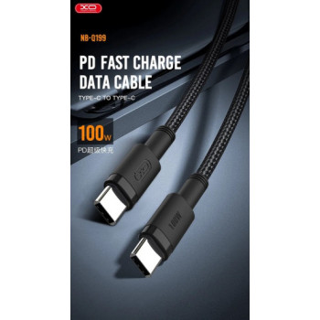 Cablu pentru incarcare 100W Quick Charge si transfer date Type-C la Type-C 1,5 metri Cablu pentru incarcare 100W Quick Charge si transfer date Type-C la Type-C 1,5 metri