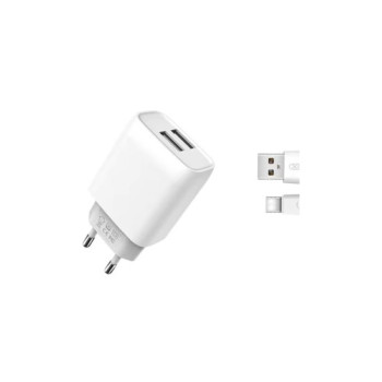 Incarcator retea USB 2.4A cu cablu Type-C Incarcator retea USB 2.4A cu cablu Type-C
