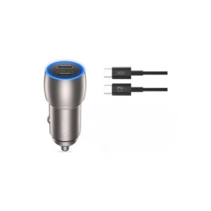 Incarcator auto SMART Quick charge USB PD 40W type C+cablu Type-C