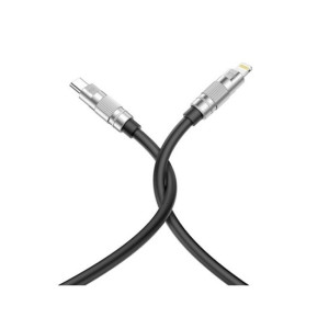 Cablu silicon pentru incarcare 27W si transfer date Type-C la Lighting (compatibil Iphone)
