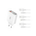 Incarcator retea 4 USB 1USB Quick charge QC3.0 + 3USB 2.4A cu cablu compatibil Lighting (Iphone) Incarcator retea 4 USB 1USB Quick charge QC3.0 + 3USB 2.4A cu cablu compatibil Lighting (Iphone)