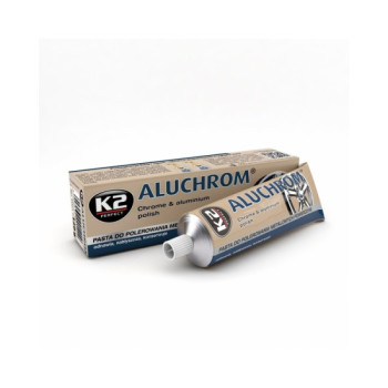 Pasta polish curatare si lustruire suprafete cromate si aluminiu K2 Aluchrom 120g Pasta polish curatare si lustruire suprafete cromate si aluminiu K2 Aluchrom 120g