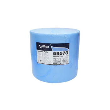Rola lavete industriale hartie 3 straturi 36x36 cm Celtex Superblue 1000 portii 59573