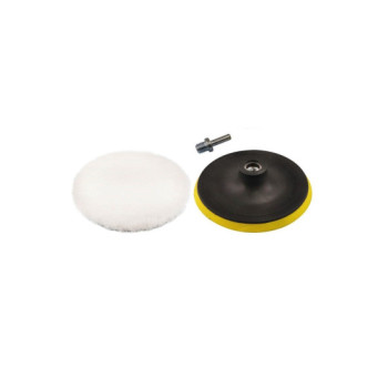 Pad abraziv din blan? pentru polishare,cu suport si adaptor diametru 125 mm Pad abraziv din blan? pentru polishare,cu suport si adaptor diametru 125 mm