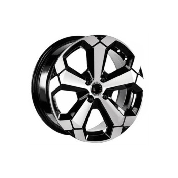 Jante DY427 KM 16x6.5 5x114.3 ET32 negru polish diamond cut compatibile Dacia Renault Nissan Toyota