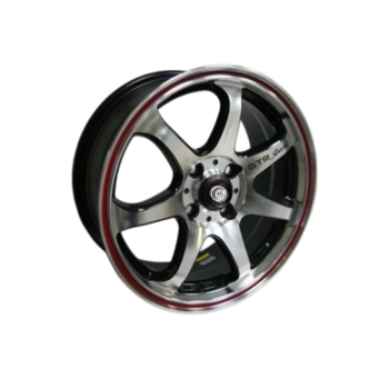 Jante ART 16x7 4x108 ET35 Negru polish compatibile Ford, Volvo, Peugeot, Citroen